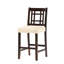 Chaise à hauteur de comptoir (2) avec coussin de 5 cm, coussin de 2 chaises beige et teinte