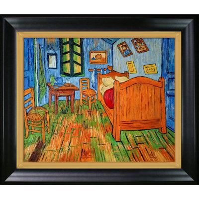 "Chambre à coucher à Arles" par Vincent Van Gogh - Peinture sur toile encadrée