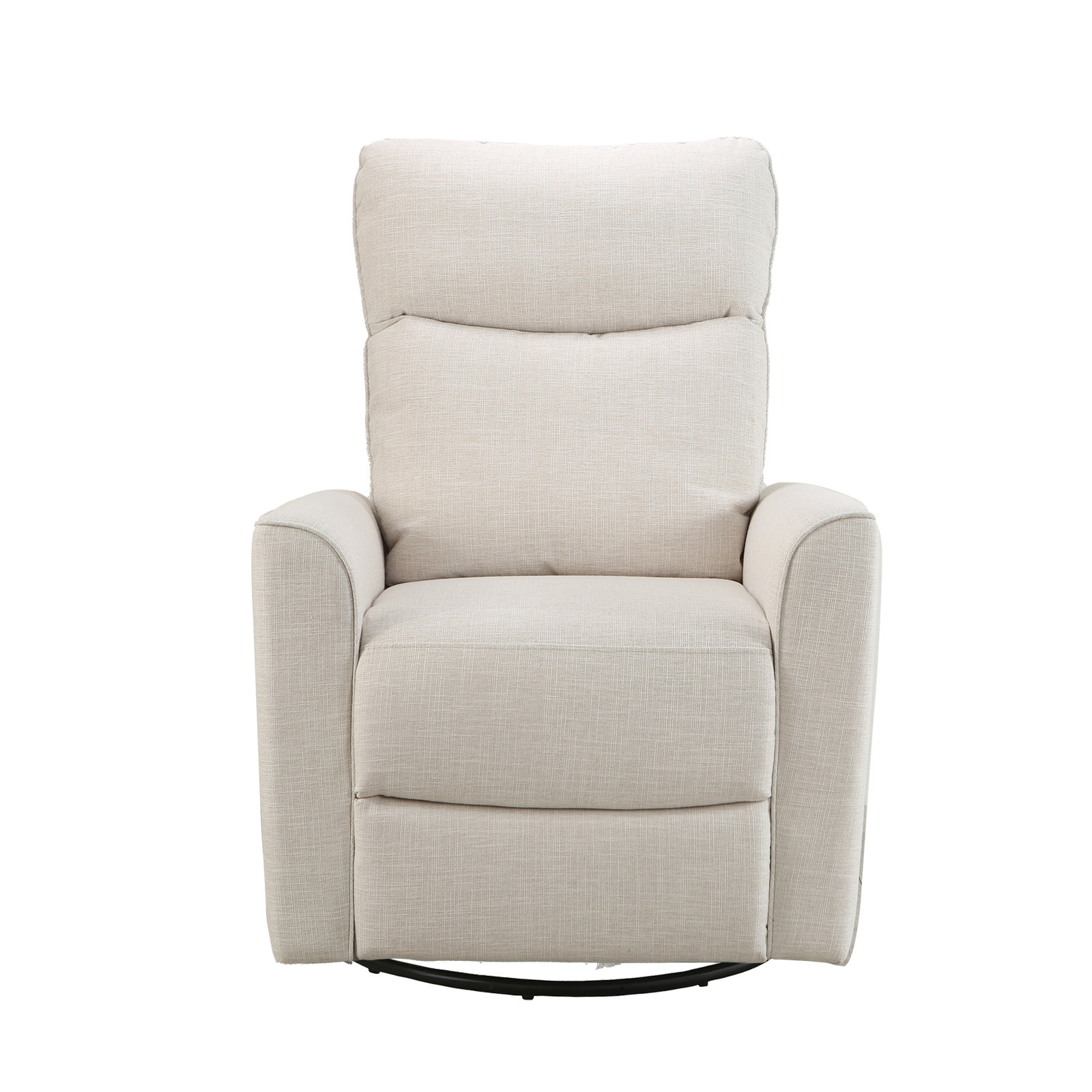 Soho Swivel Glider, Oatmeal Polyester Blend