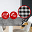 Nappe vinyle pique-nique ajustée rectangulaire 48 x 24 noir-973708702-973708705