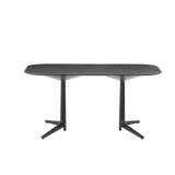 Multiplo Stone Double Pedestal Dining Table
