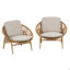 Chaise longue d'extérieur en osier avec coussin, ensemble de 2-1745166786-1745166784-1745166789