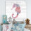 " Pink Seahorses Ocean Life "