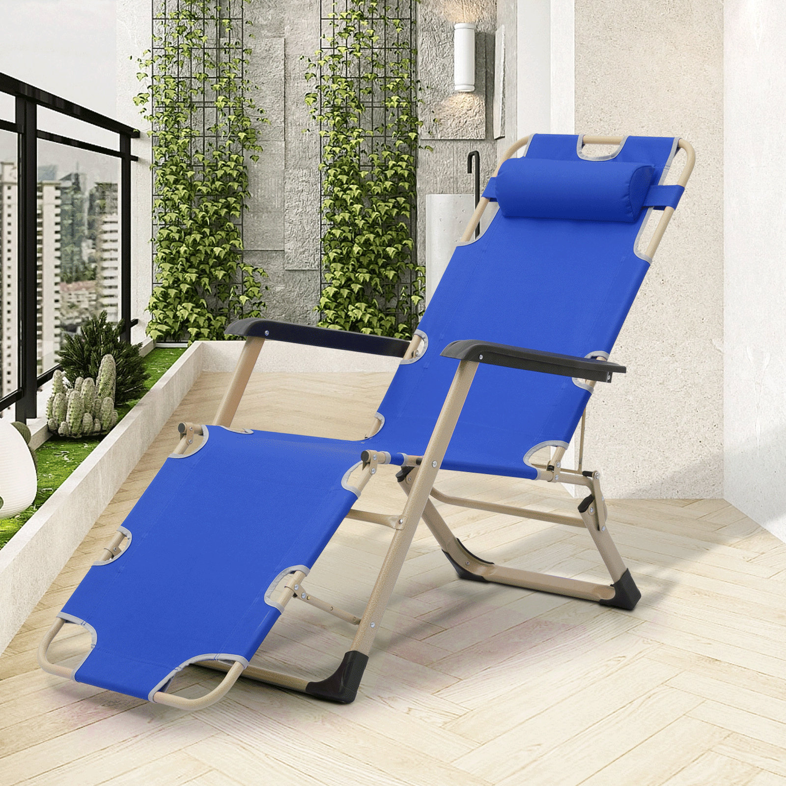 Folding Chaise Home Depot Pool Lounge Chairs AECOJOY Outdoor Metal