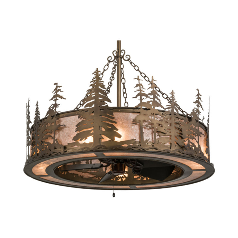Tall Pines Downrod Ceiling Fan