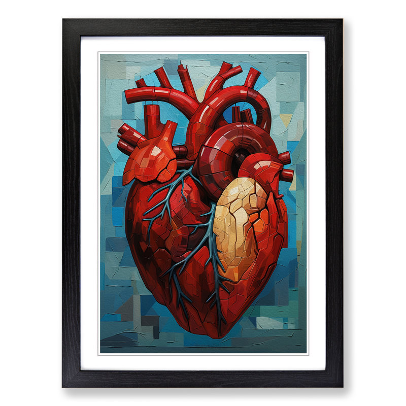 Single Picture Frame Print on Wood, Black Framed, 64cm H x 46cm W