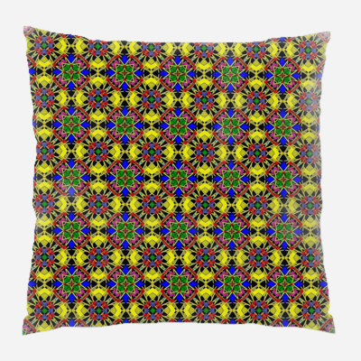 Geometric Microsuede Reversible Throw Pillow