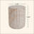 Outdoor/Indoor Lightweight Concrete Side Table,Cylinder Accent Table