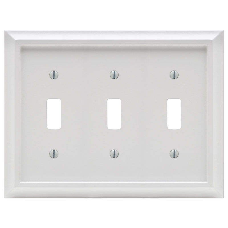 Deerfield 3-Gang Toggle Light Switch Wall Plate