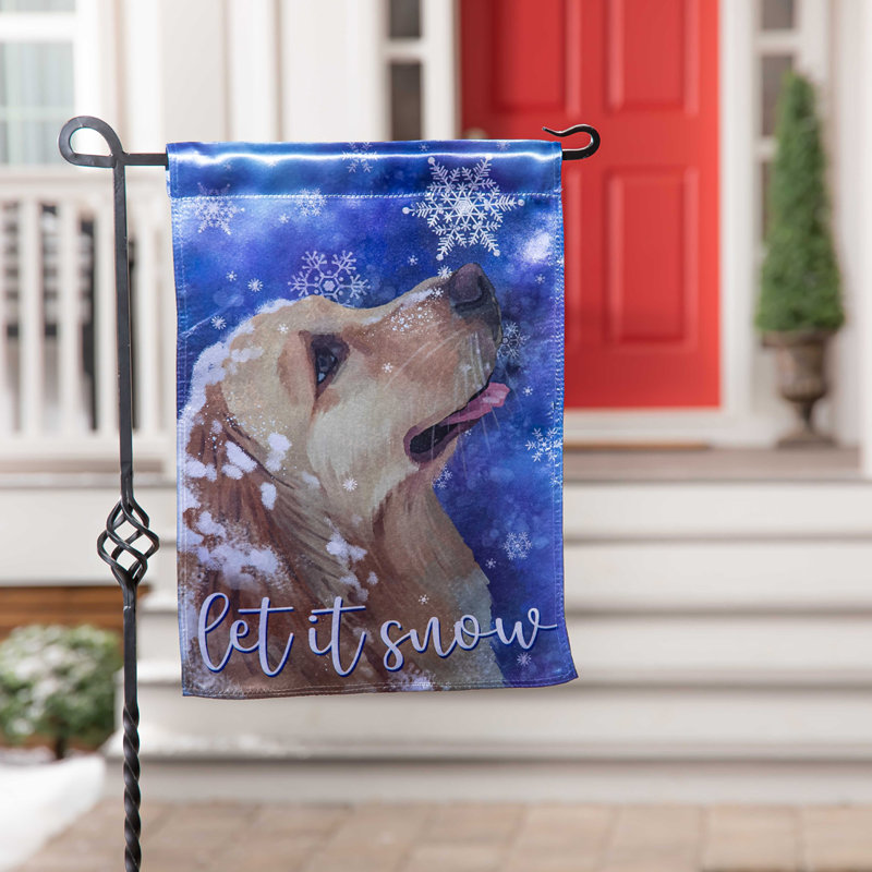 Drapeau de jardin en polyester 18 x 13 po Glastbury