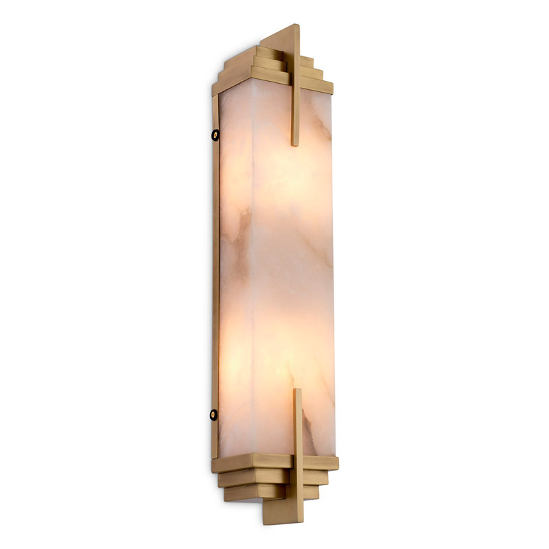 Harman 2 - Light Flush Mounted Sconce, Antique Brass