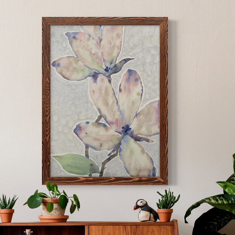 «Blossom Study I», toile encadrée de qualité supérieure - prête à être accrochée, Érable encadré, H 28 po x l 38 po x P 1 po