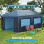 Auvent Outsunny avec parois latérales Pop Up-110378457