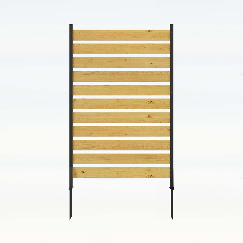 Paravent d'extérieur en bois, 72" H x 45" W x 15.8" D