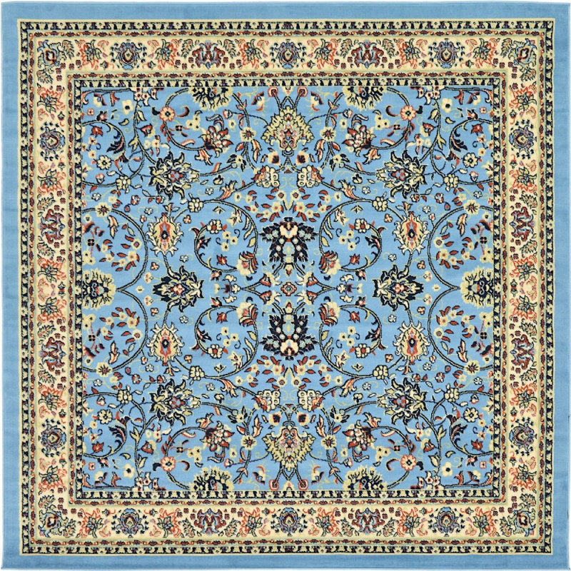 Zayandeh Oriental Indoor Rug, Square 8'