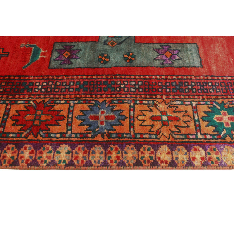 Khylar Distressed Glenis Red Runner