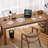 Oak Rectangular Solid Wood desks-107558170