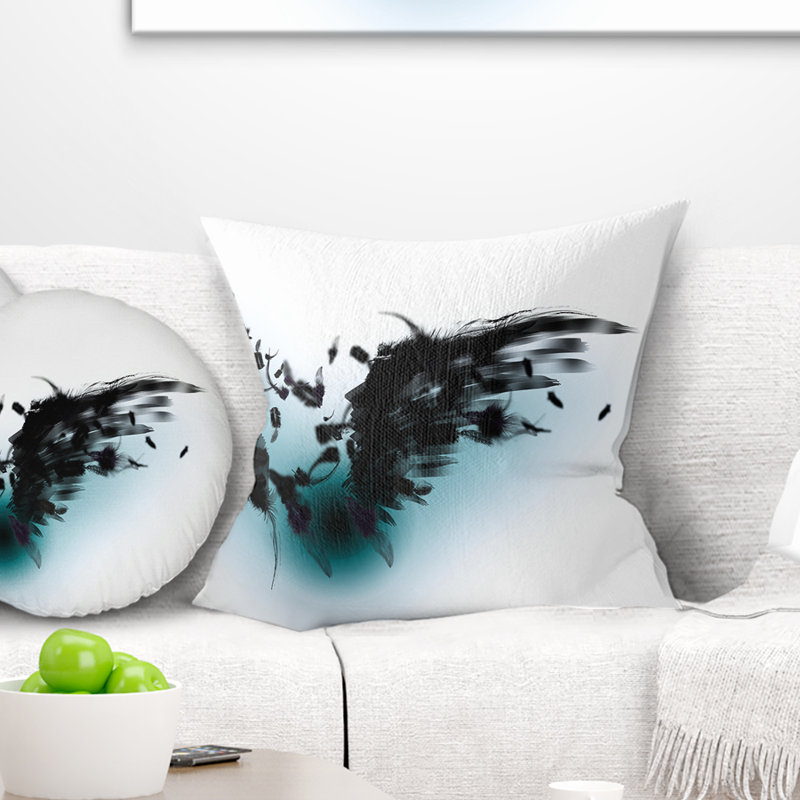 Reversible Throw Pillow, 16" x 16", Throw pillow