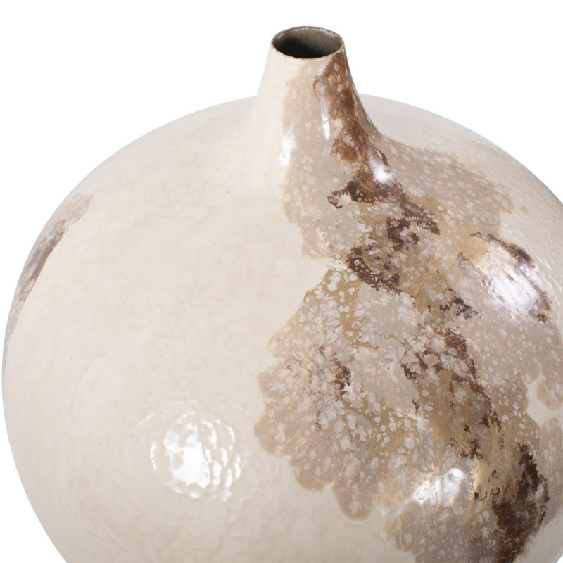 Petrini Tuscan Small Round Iron Vase