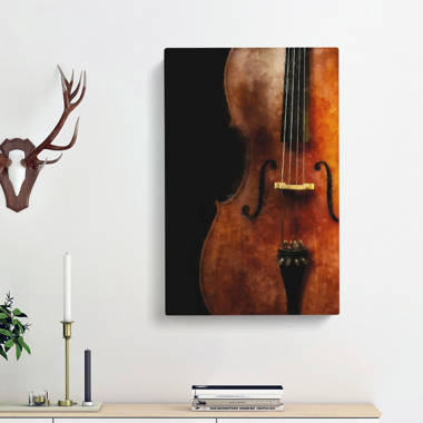 East Urban Home Double Bass Beauty Music - Wrapped Canvas Art Prints