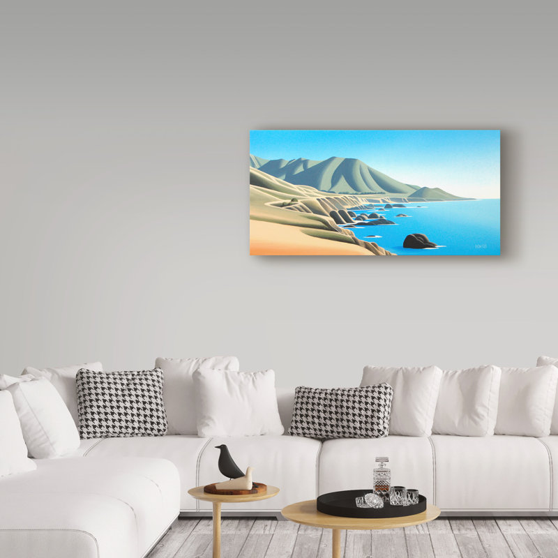 «California Coast» par Etelca, impression sur toile tendue, H 10 po x l 19 po x P 2 po