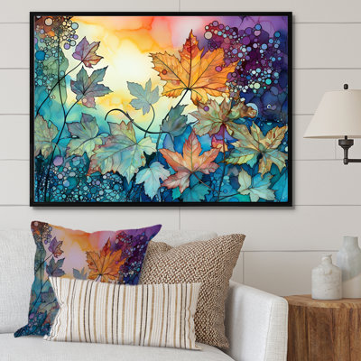 «Leaves Autumn Sunlight Harmony» sur toile
