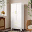 Armoire-penderie en métal avec tablettes réglables et tiroirs-1385044977
