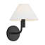 Sean Lavin Colfax Bathroom Bedroom Wall Fixture With White Linen Shade-693986403-693986404-693986400