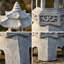 Statue de lampe de jardin zen-118735745