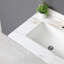Dessus de meuble-lavabo de salle de bain en marbre blanc de 31 pouces - dosseret de 4 po et teinture, construction, conception traditionnelle à absorption d'eau