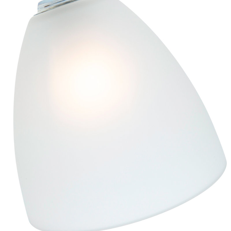 12cm H Glass Lamp Shade in White