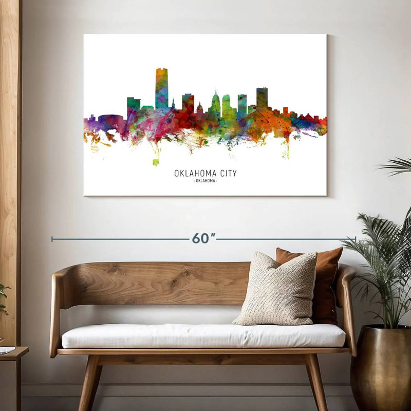 Rorry Oklahoma City Skyline I, 32" H x 48" W
