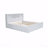 King Wood Platform Bed Frame, Multi-Storage Headboard, USB-452811633