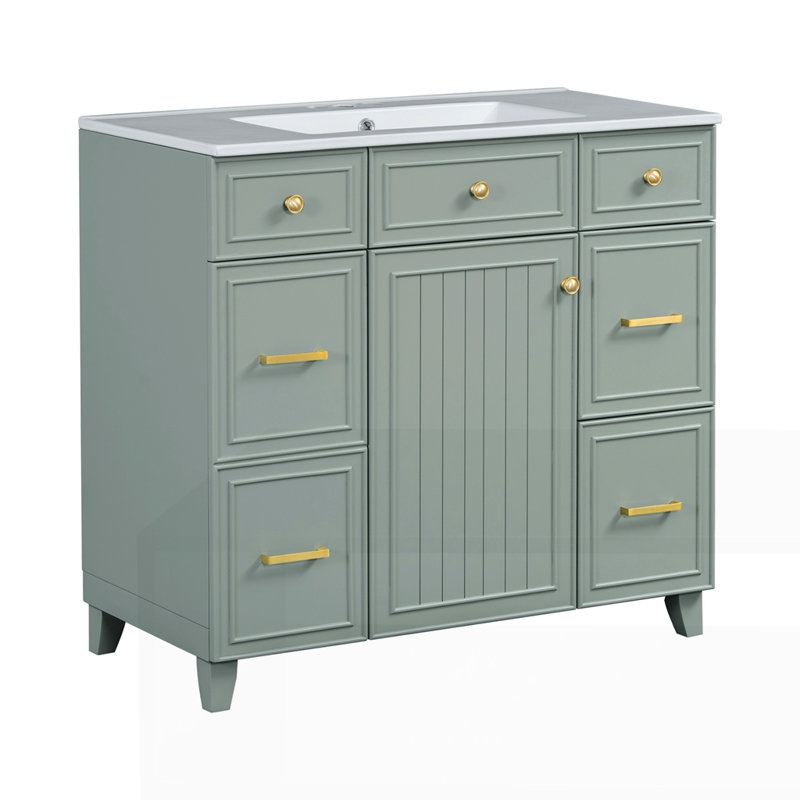 Meuble-lavabo 36 po avec lavabo en céramique