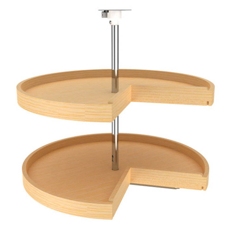 Rev-A-Shelf Banded Wood Lazy Susan(s) for Corner Base Cabinets, 28" W, Brown