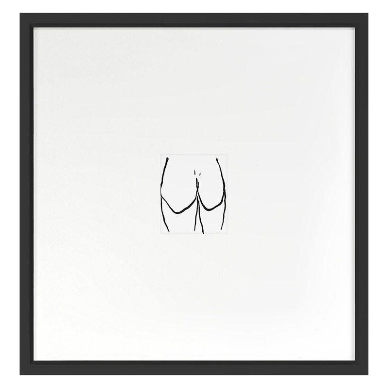 Booties 1 Print by Kate Roebuck, Black