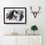 Leopard Climbing from a Tree in Abstract - Picture Frame Painting Print on MDF-55771985-55771986