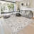 GLN Rugs Traditional Collection - Machine Washable Area Rug, Bohemian Vintage Washable Rug, Non Slip Area Rug, Low Pile Chenille Living Room Rug, Bedroom Rug, Bathroom Rug (Beige and Gray Rug)-906944584