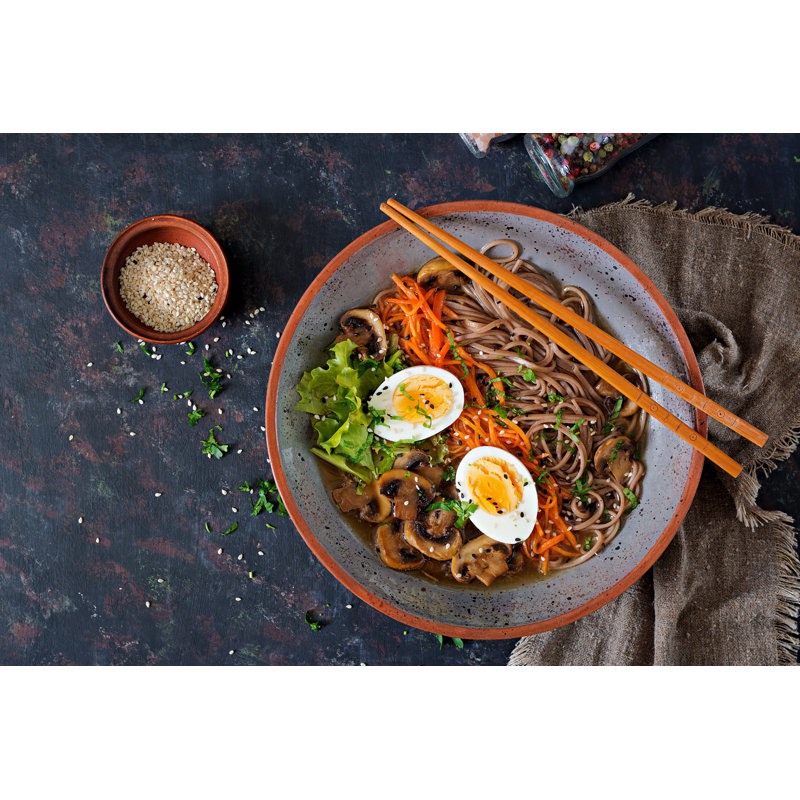Japanese Miso Ramen Noodles - Wrapped Canvas Print, 30cm H x 46cm W x 3.8cm D