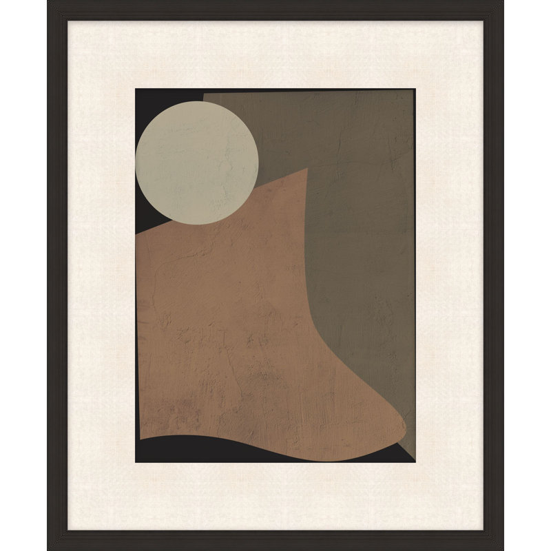 "Texture and Shapes 3", reproduction d'art encadrée, H 31,25 po x l 27,25 po