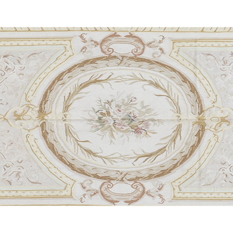 Aubusson Renaissance Wool Oriental Area Rug, Rectangle 6' x 9'