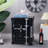 Jarriel Nordic industrial style bedside table living room three-dimensional small side table, suitable for bar counters, dining table decorations, industrial style furniture, black-1245764062