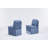 Counter Height Bar Stools Set of 2, Jacquard Upholstered with Metal Footrest and Frame for Kitchen and Dining Room, 28 Inch Seat Height-1990342645