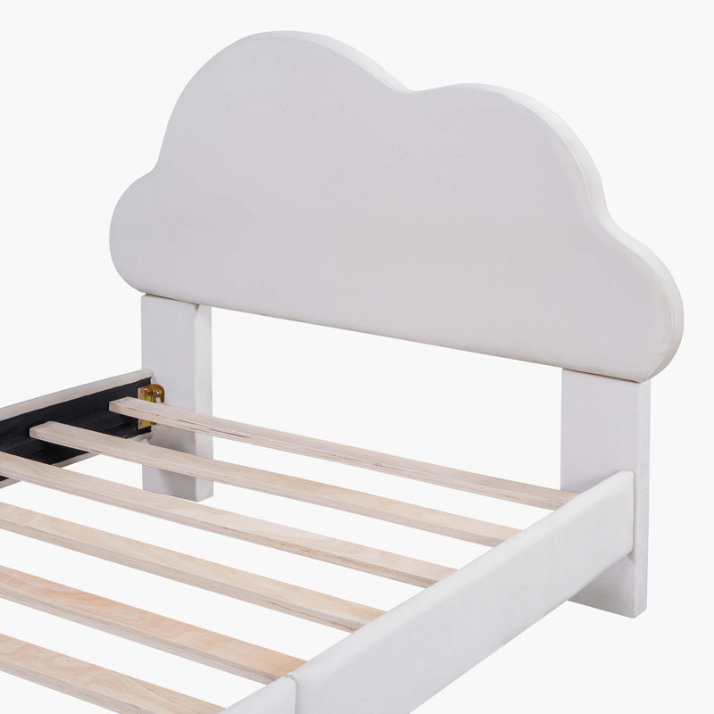 Twin 42.1'' Platform Bed, White