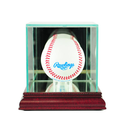Perfect Cases And Frames 5'' W 5'' D Baseball Glass Ball / Puck Case