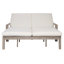 Chaise longue pour 2 personnes en bois massif avec dossier réglable à 5 positions-1793093192