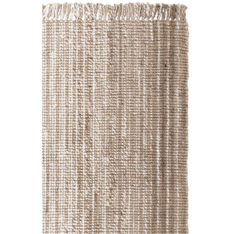 Tapis en fibres naturelles ivoire / gris Natural 843, Rectangle 9 pi x 12 pi