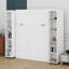 Lit escamotable mural Murphy avec portes de rangement-113257697