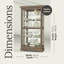 Tyler VI Lighted Curio Cabinet-1908740177
