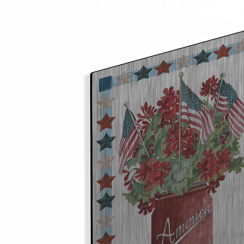 "Fleurs patriotiques" par Cindy Jacobs, H 16 po x l 12 po
